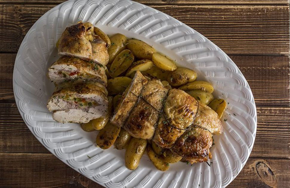 Rolo Kotopoulo Me Patates