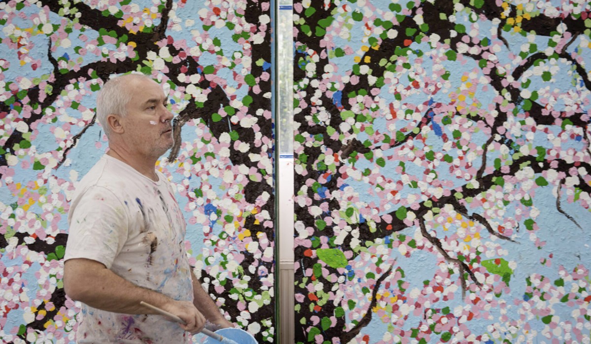 Damien Hirst In Studio